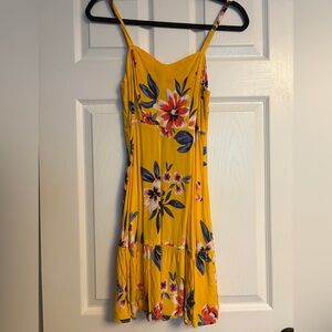 Old Navy Yellow Floral Mini Dress